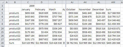 Excel Splited